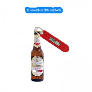 Szerokie zastosowanie Mały ekran z cyfrowym termometrem do żywności z otwieraczem do butelek piwa