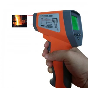 Hot CE Cyfrowy LCD Ręczny laserowy termometr na podczerwień Pistolet Pistolet temperatury kontaktowej Przemysłowy detektor temperatury na podczerwień
