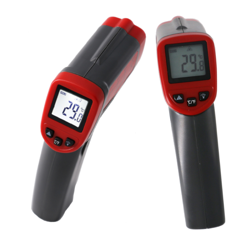 Przemysłowy termometr na podczerwień Odległość do punktu kontaktowego 12: 1 Kontakt Cyfrowy laserowy pistolet temperaturowy
